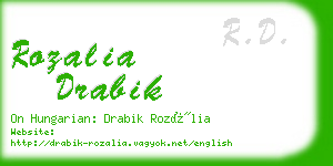 rozalia drabik business card